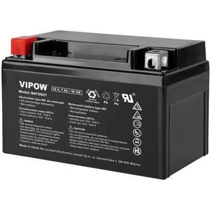 Vipow BAT0507 MC zselés tölthető elem 12 V/7 Ah kép