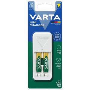 VARTA Mini Charger Töltő + 2 AAA 800 mAh kép