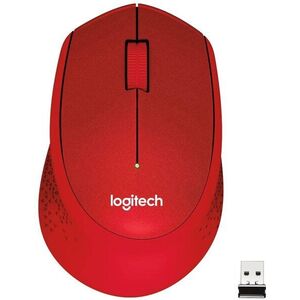 Logitech Wireless Mouse M330 Silent Plus - piros kép