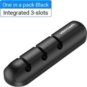 Vention 3 Ports Desktop Cable Manager Black kép