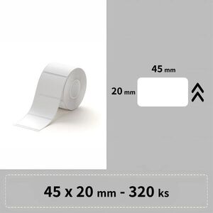 Niimbot R 45x20mm 320 db , fehér B21, B21S, B3, B1S kompatibilis kép