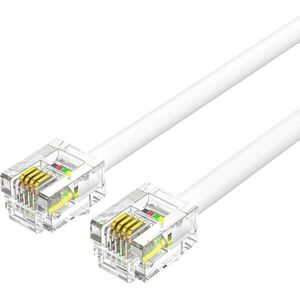 Vention Flat 6P4C Telephone Patch Cable 2M White kép