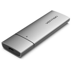 Vention M.2 NVMe SSD Enclosure (USB 3.1 Gen 2-C) Gray Aluminum Alloy Type kép