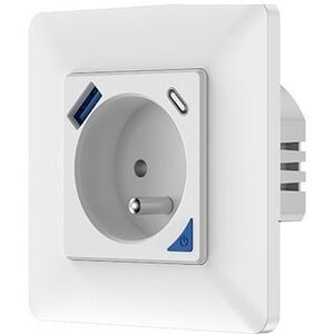 MOES Smart Wall Socket, WiFi, +USB kép