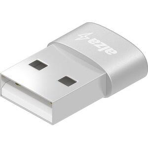 AlzaPower USB-A (M) to USB-C (F) 2.0, fehér kép
