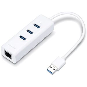 TP-Link UE330 USB 3.0 3-Port Hub & Gigabit Ethernet Adapter kép