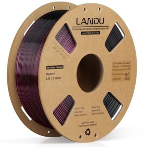 Landu PLA Silk Dual Color Black-red 1kg kép
