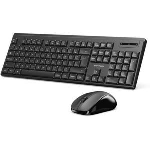 Vention Wireless Full-Sized Silent Keyboard and Mouse Combo Black Slim Type - US kép