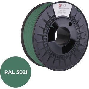 C-TECH PREMIUM LINE PLA 3D nyomtatószál, vízkék RAL5021 kép