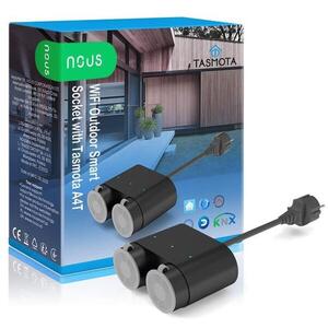 Nous A4T WiFi kültéri Smart aljzat Tasmota firmware-rel kép