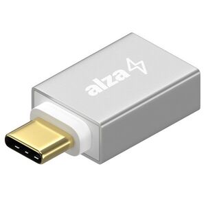 AlzaPower USB-C (M) to USB-A (F) 3.2 Gen 1 OTG ezüst kép