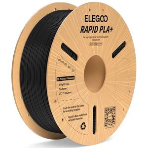 Elegoo RAPID PLA+ - 1, 75mm, 1kg, Cardboard Spool, Black kép