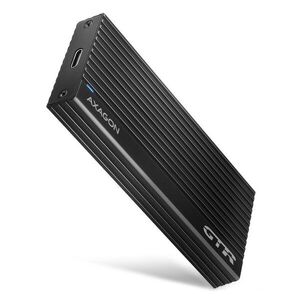 AXAGON EEM2-GTR, M.2 NVMe THIN RIB box, SuperSpeed USB-C 10Gbps, black kép