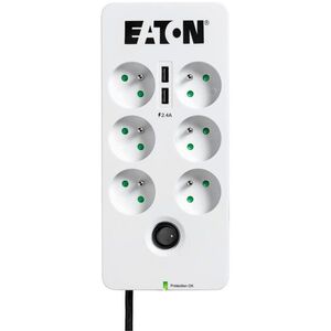 EATON Protection Box 6 USB FR, 6 kimenet, terhelés: 10A, 2x USB port kép