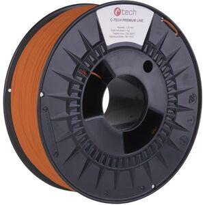C-TECH PREMIUM LINE PLA 3D nyomtatószál, narancssárga RAL2000 kép