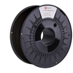 C-TECH PREMIUM LINE PLA 3D nyomtatószál, közlekedési fekete RAL9017 kép