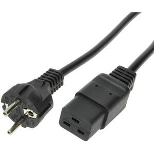 PremiumCord töltőkábel 230V UPS 3m, 16A, fekete kép