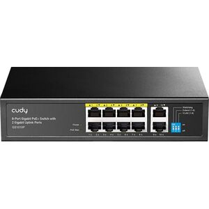 CUDY 8 portos Gigabit PoE+ switch 2 Gigabit Uplink porttal kép