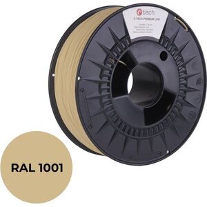C-TECH PREMIUM LINE PLA 3D nyomtatószál, bézs RAL1001 kép