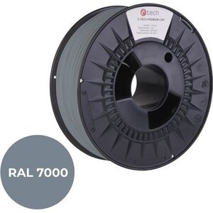 C-TECH PREMIUM LINE PETG 3D nyomtatószál, tündérszürke RAL7000 kép