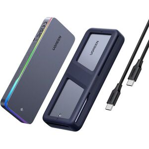 UGREEN 20Gbps Dual Protocol M.2 NVME and SATA SSD Case RGB USB3.2 Gen2x2 Compatible with M.2 M-Key(N kép