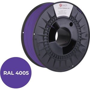C-TECH PREMIUM LINE PLA 3D nyomtatószál, kékeslila RAL4005 kép