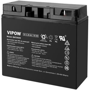 Vipow BAT0509 MC típusú motorakkumulátor 12 V, 25 Ah kép