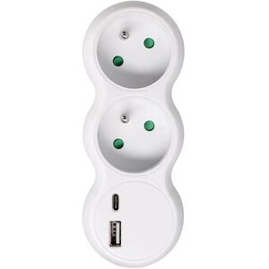 Solight, 2×10 A, USB A+C gyorstöltő, 20 W PD kép