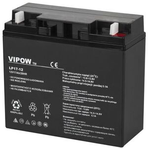 Vipow BAT0212 zselés akkumulátor 12 V, 17 Ah kép
