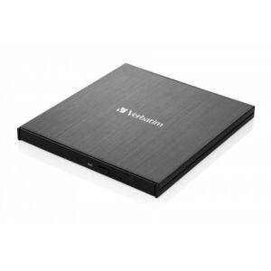 VERBATIM CD/DVD Slimline USB-C, fekete kép