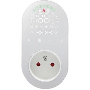 MOES Smart Plug + Thermostat, Wi-Fi, White kép