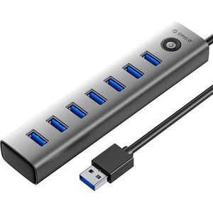 ORICO USB-A to 7-Port High Speed USB 3.0 Aluminium Hub kép