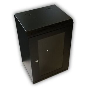 Datacom 10" 12U / 280mm, üvegajtós, fekete kép