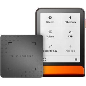 Ledger Flex Orange Crypto Hardware Wallet with Recovery Key kép