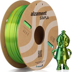 Alzament PLA Silk Tri Color 1 kg Yellow-Blue-Green kép