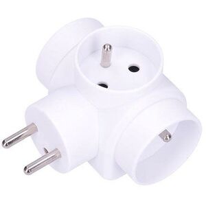 Solight elosztó adapter, 3× 10A, fehér kép
