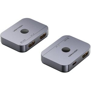 Vention 2-Port Bi-Directional 8K HDMI Switcher Gray Aluminium Alloy Type kép