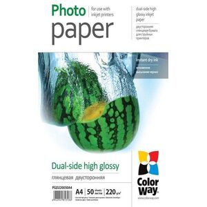 ColorWay Dual-side High Glossy A4, 50 db kép