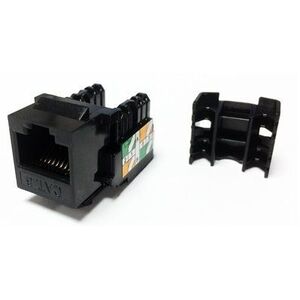 Datacom RJ45 UTP CAT6, DUAL, MINI, fekete kép