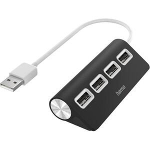 HAMA USB 2.0 HUB (4 DB USB PORT) Fekete kép