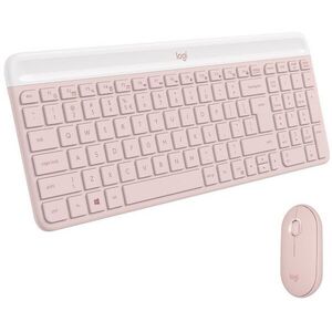 Logitech Slim Wireless Combo MK470, rózsaszín - US kép