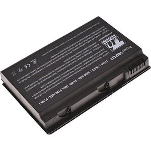 T6 Power Acer TravelMate 5220, 7520, Extensa 5220 kompatibilis, 5200 mAh, 56 Wh, 6 cellás kép