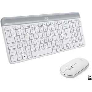 Logitech Slim Wireless Combo MK470, fehér - US kép