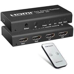 PremiumCord HDMI 2: 2, 3D, 1080p, távirányítóval kép