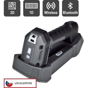 Virtuos CCD 2D HW-857 Ipari vonalkódolvasó, vezeték nélküli, USB, sötétszürke kép