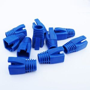 Datacom RJ45 törésgátló, CAT6A, CAT7, kék, 10db kép