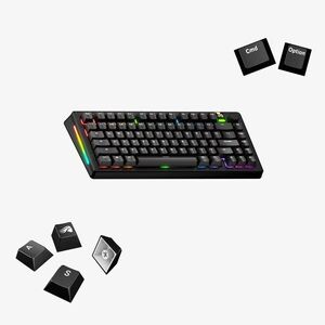 Glorious Gaming GPBT Keycaps Black - US Layout kép