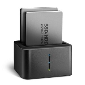 AXAGON ADSA-D25, dual 2.5" HDD/SSD CLONE MINI dock, SuperSpeed USB 5 Gbps kép