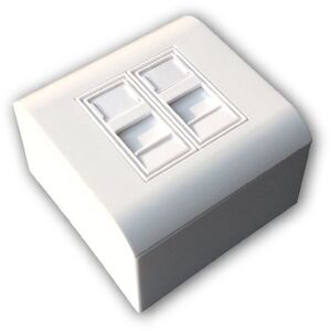 Datacom moduláris, STP, CAT6A, 2× RJ45 kép