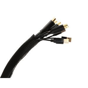 AlzaPower Velcrostrap+ Cable Tube 2 m fekete kép